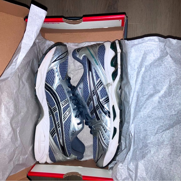 Blue silver Asics Gel-Kayano 14 Sneakers - Picture 1 of 3